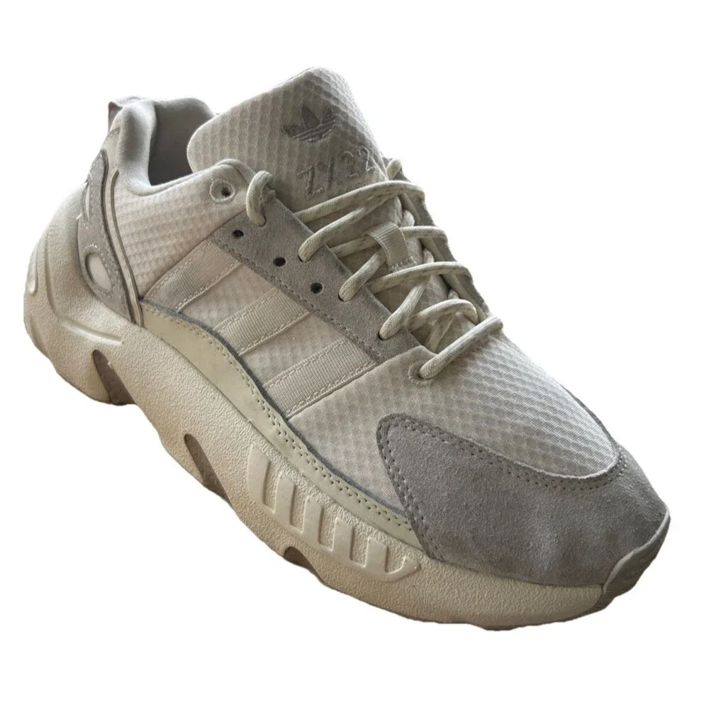 Adidas ZX 22 Boost Men's Size 6 Cream Suede Leather Mesh Sneaker AGY6697